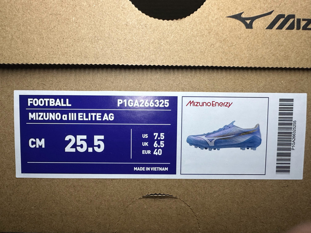 미즈노 알파3 엘리트 AG 축구화 새상품--3