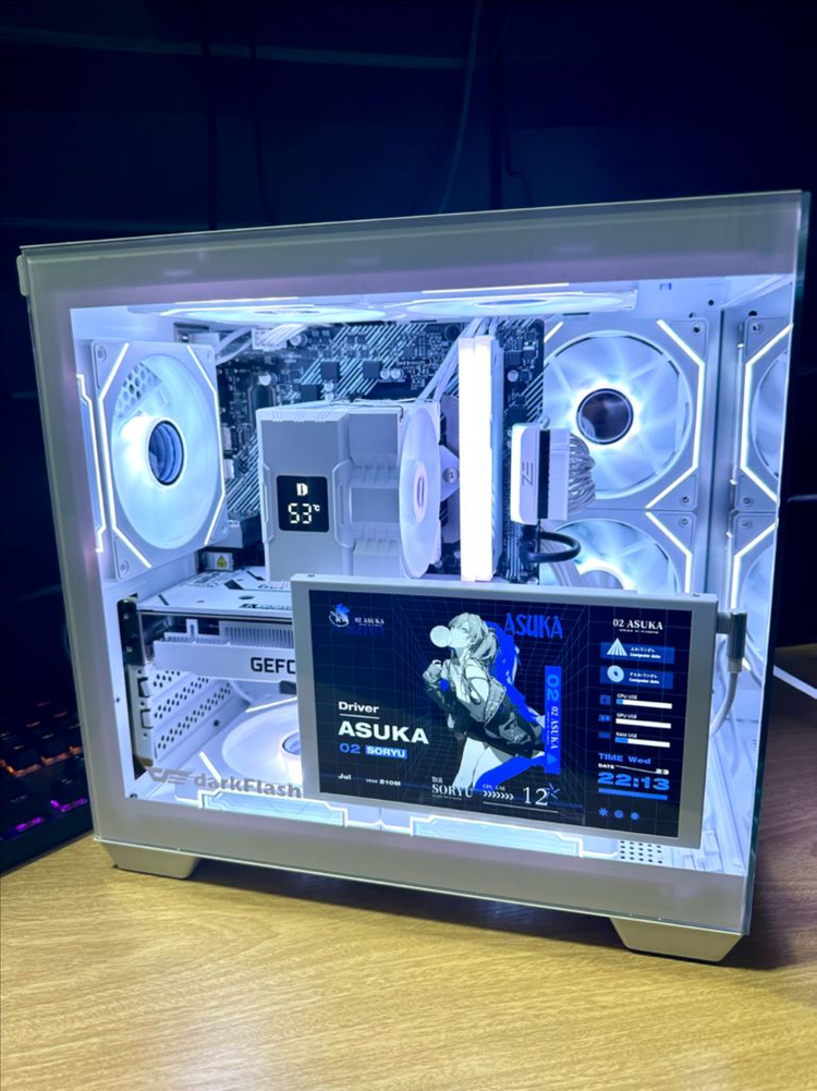 RTX 5060 새 그래픽카드 장착! 화이트 감성 게이밍 데스크탑 PC 컴퓨터 팝니다.--0