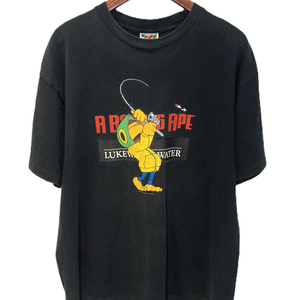 베이프 피싱 그래픽 반팔 티셔츠