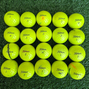 타이틀리스트 V1 형광 A+/A급 20개 골프공 로스트볼