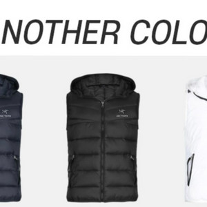 아크테릭스 퀄팅 후드 조끼 패딩