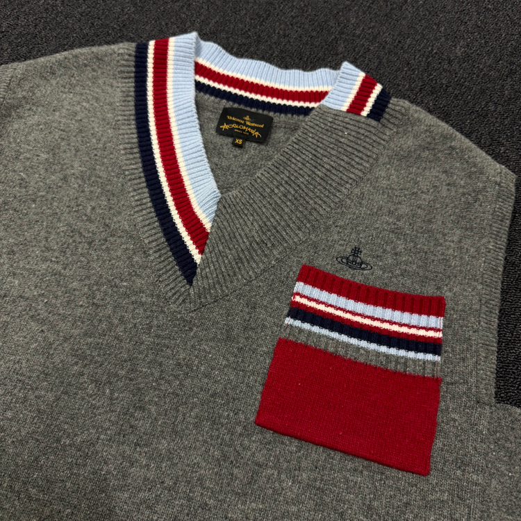 비비안웨스트우드 니트 조끼--3