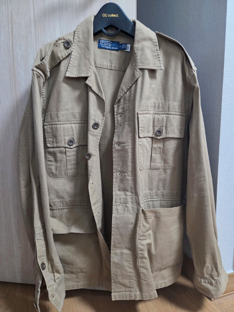 폴로 랄프로렌 도비 유틸리티 셔츠 m사이즈--5