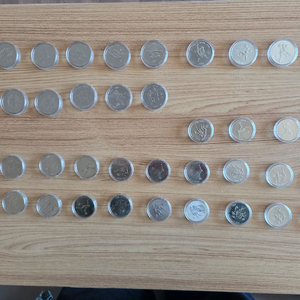 88올림픽 기념주화 2천원 16개, 1천원 24개 세트 이미지