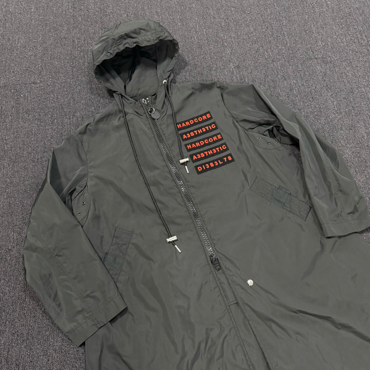 디젤 제이 엘링스 벨크로 롱 윈드 야상 바람막이 자켓--1