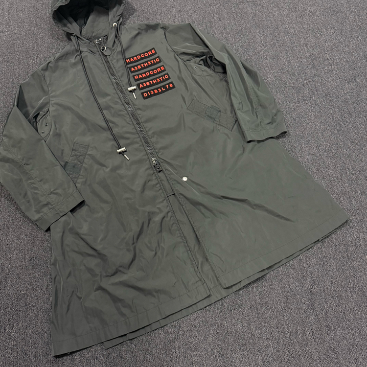 디젤 제이 엘링스 벨크로 롱 윈드 야상 바람막이 자켓--2