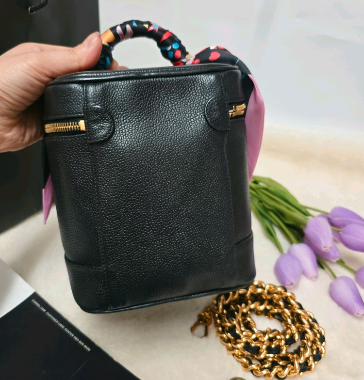 샤넬캐비어베니티백 숄더백 토트백 탭핸들 정품--4