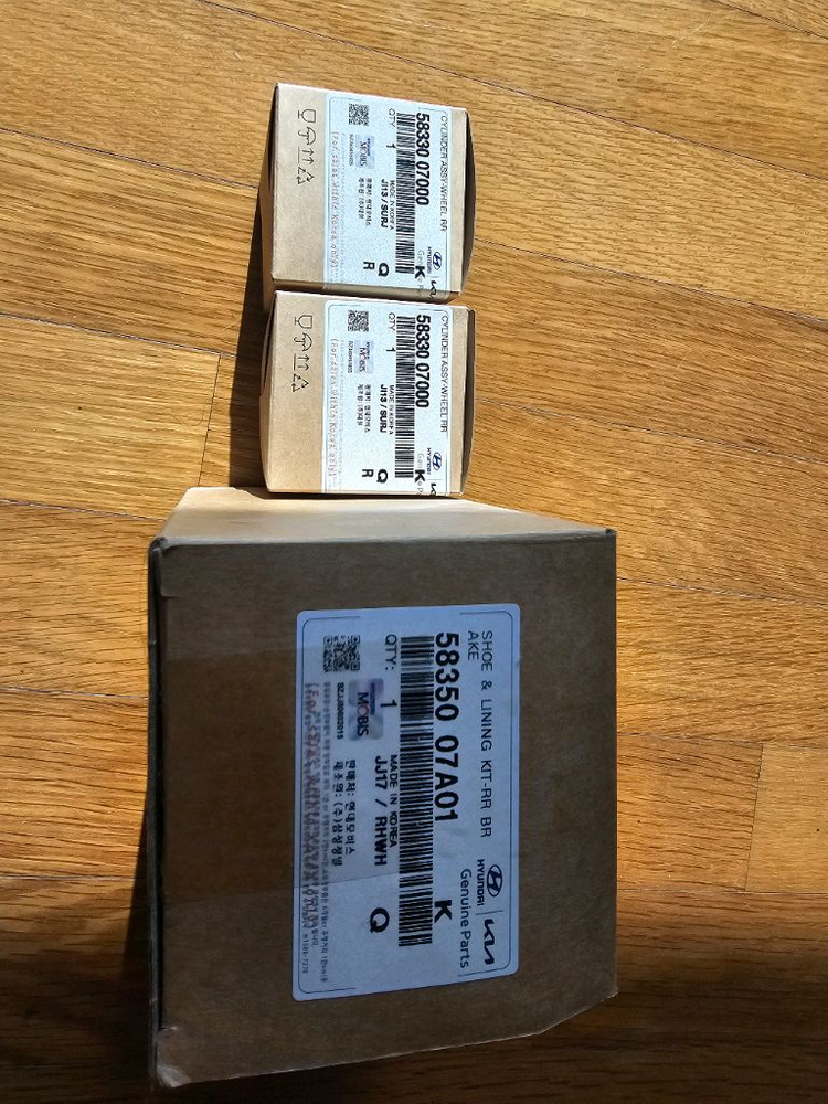 뉴모닝 리어 브레이크슈와 브레이크 실린더 판매--4