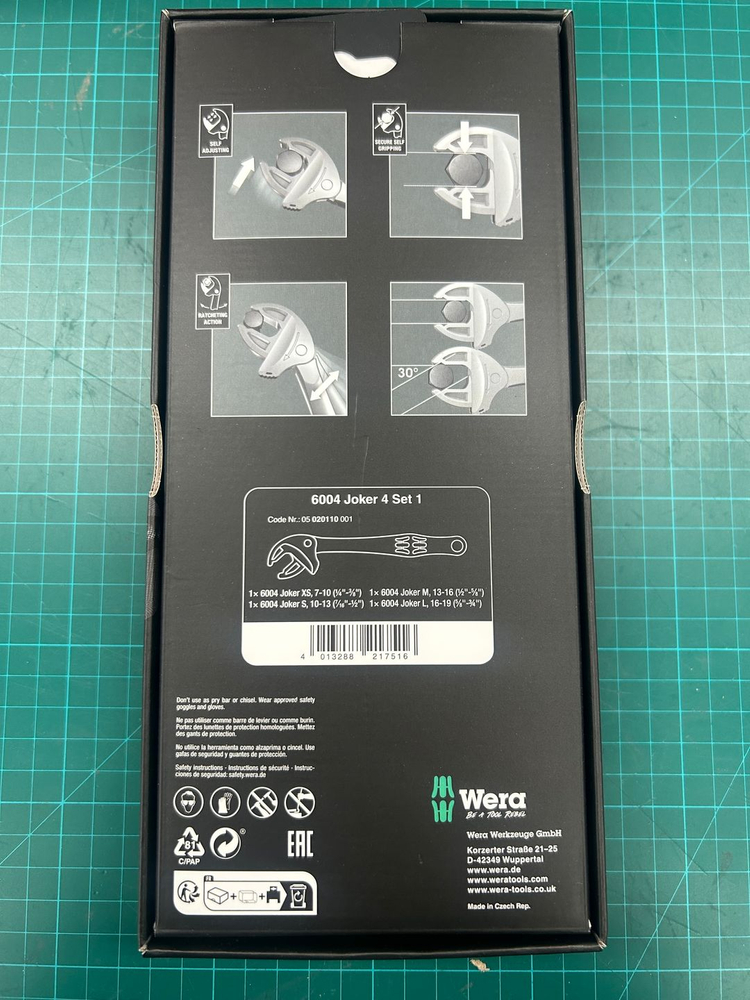 베라 WERA 조커 자동 몽키 스패너 4종 세트 020110 6004세트--1