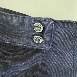 랑방밴딩 플리츠 퀼로트 데님 쇼츠