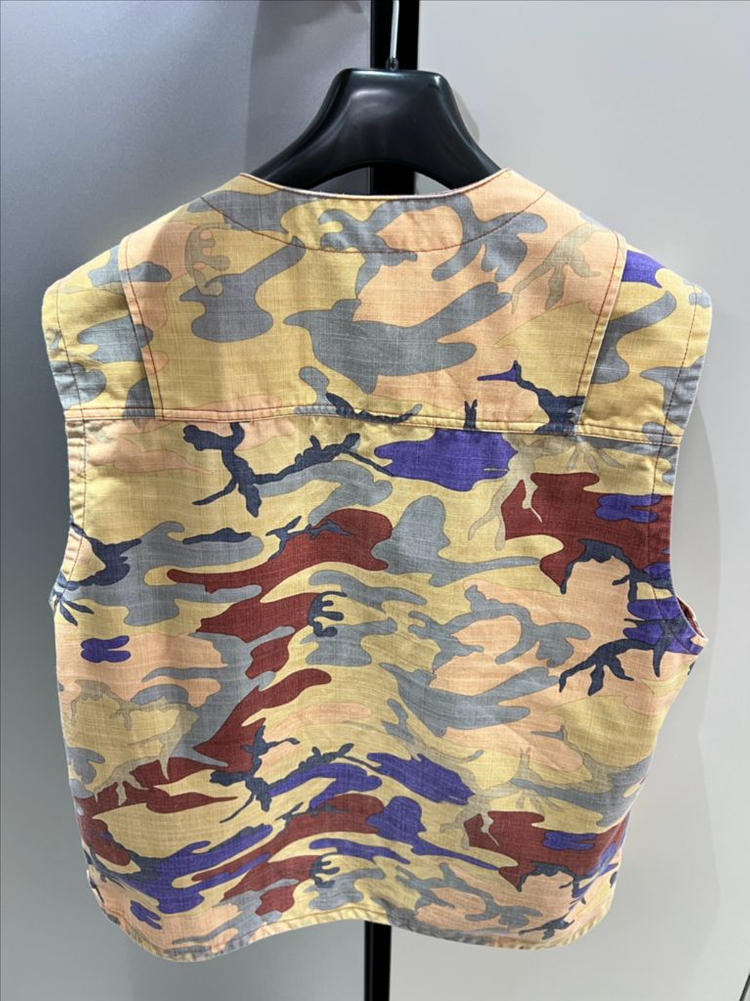 22fw스톤아일랜드 헤리티지 카모 립스탑 나일론 베스트 조끼XL 미착용--4