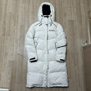 디스커버리 여성 덕다운 후드 롱패딩 S/90