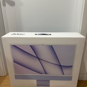 애플 아이맥 M1 퍼플 풀박스