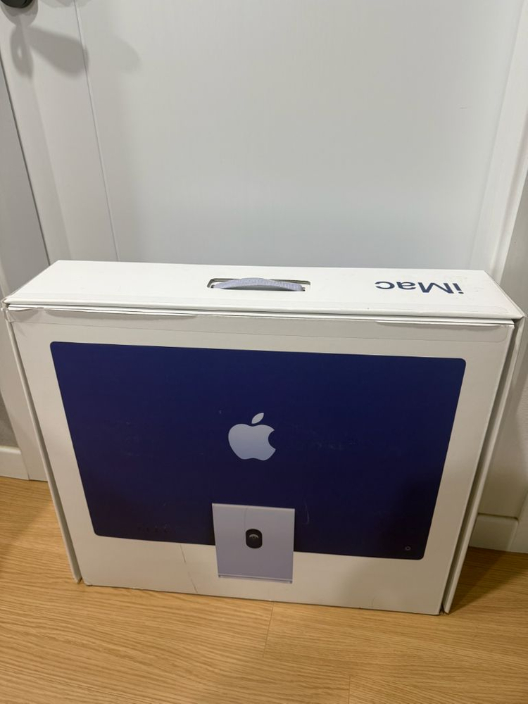 애플 아이맥 M1 퍼플 풀박스--1