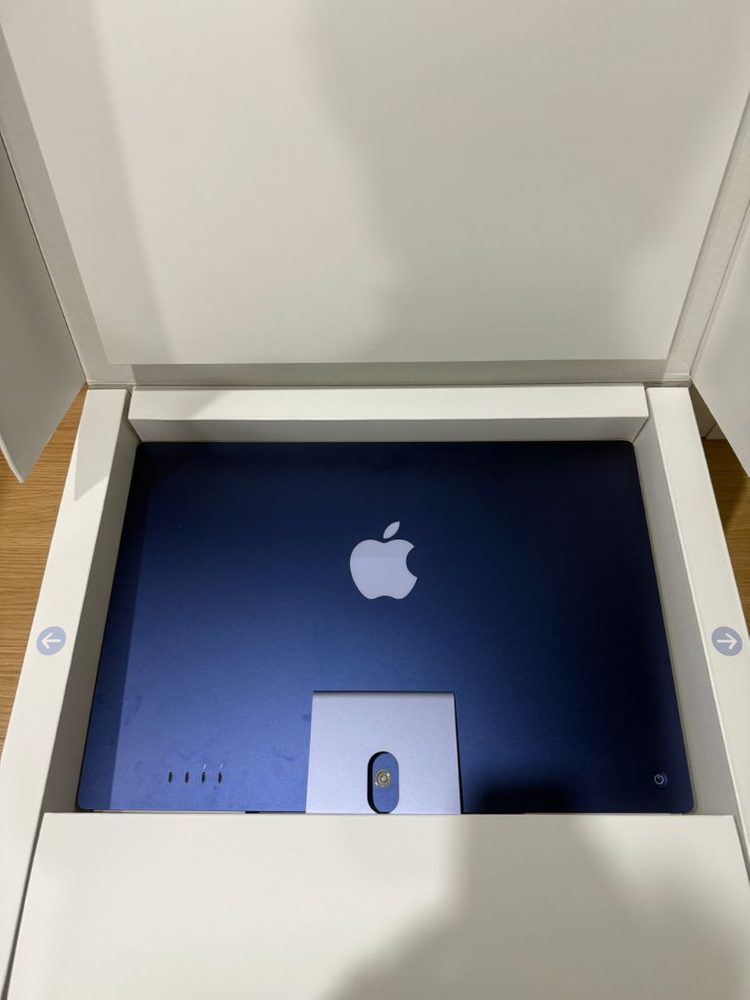 애플 아이맥 M1 퍼플 풀박스--2