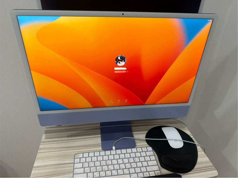 애플 아이맥 M1 퍼플 풀박스--5