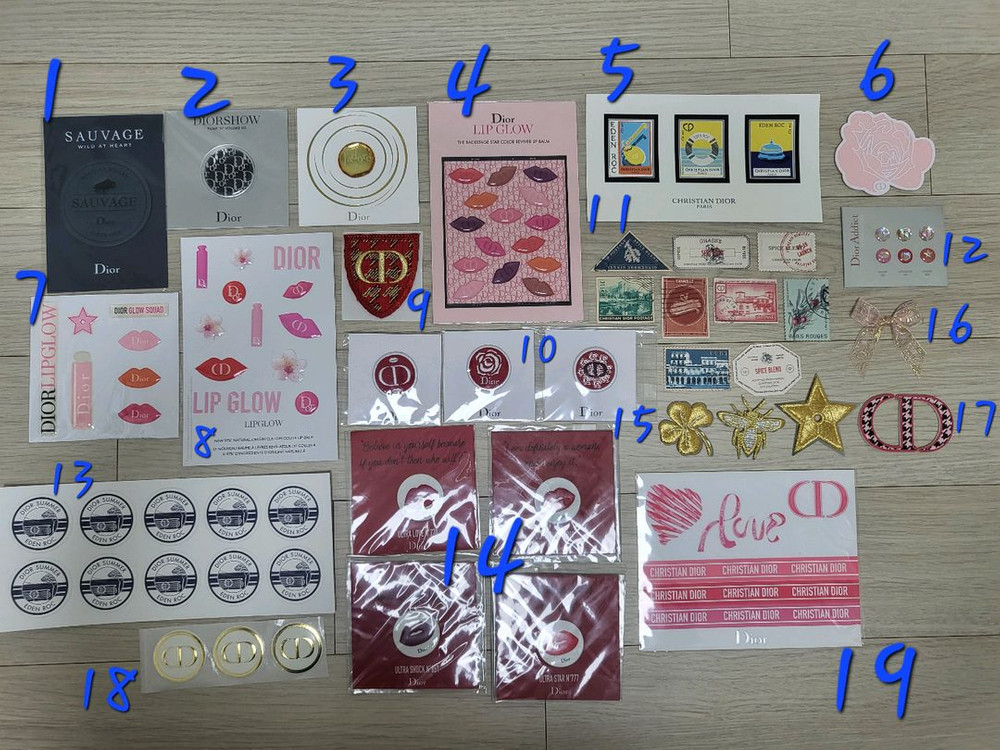 정품) 디올 스티커 (코스메틱)--0