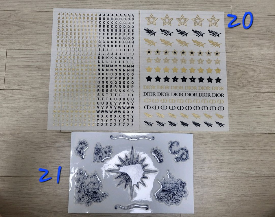 정품) 디올 스티커 (코스메틱)--1