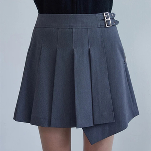 에고이스트 플리츠 언발 미니스커트