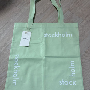 새상품) unfold 언폴드 스톡홀름 에코백 민트