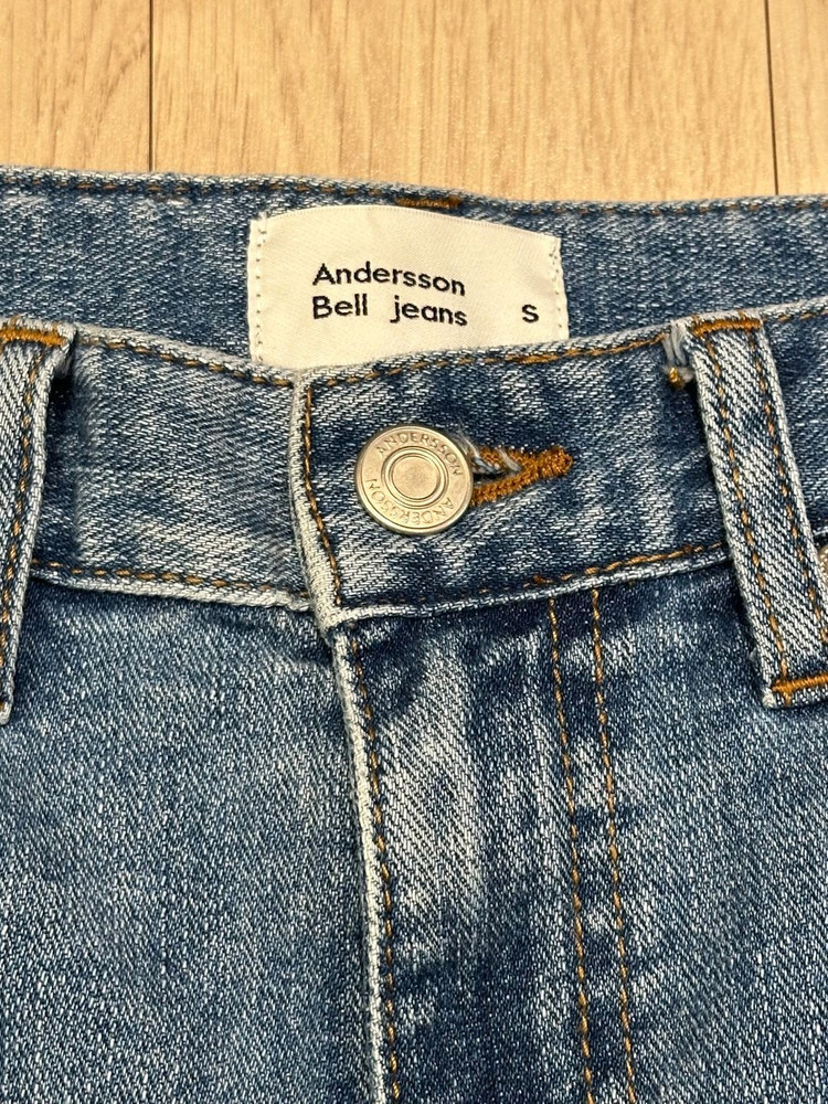 ANDERSSON BELL 앤더슨벨 슬릿 크롭 진 S--5