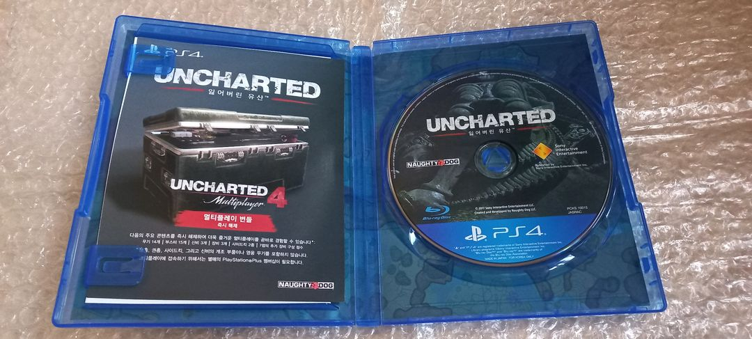 PS4 (코드미사용S급) 언차티드 잃어버린 유산 오리지널 한글 팜 플스4 ps5 플스5 언챠--2