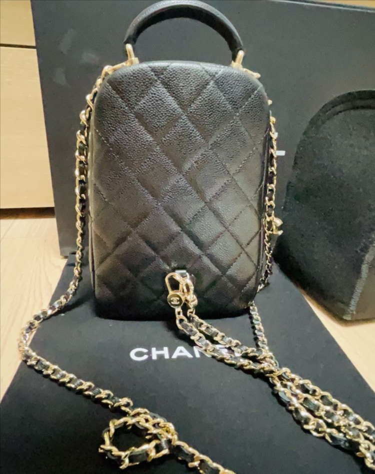 샤넬 AP3753 크루즈 퀼팅 백팩 캐비어 블랙 새상품--2