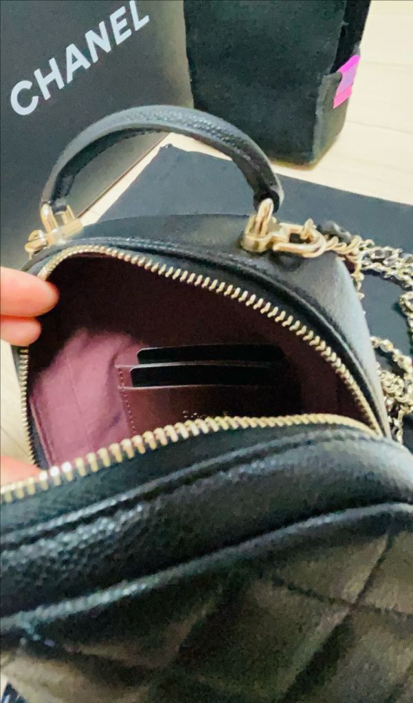 샤넬 AP3753 크루즈 퀼팅 백팩 캐비어 블랙 새상품--4