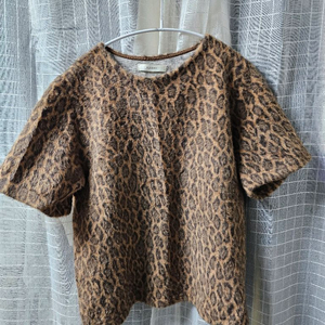 FEI DING 레오파드 반팔 티셔츠