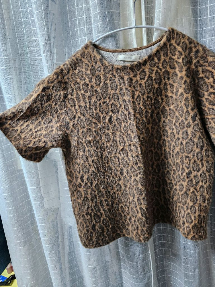 FEI DING 레오파드 반팔 티셔츠--7