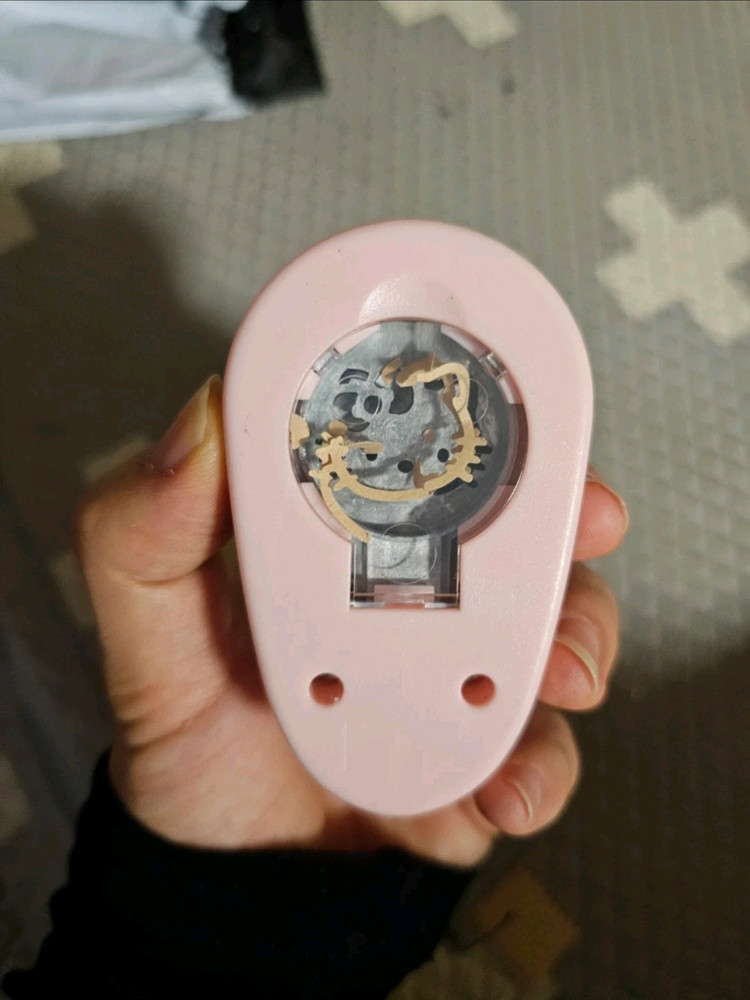 새상품)헬로키티 미피 종이 펀치 펀칭기--5