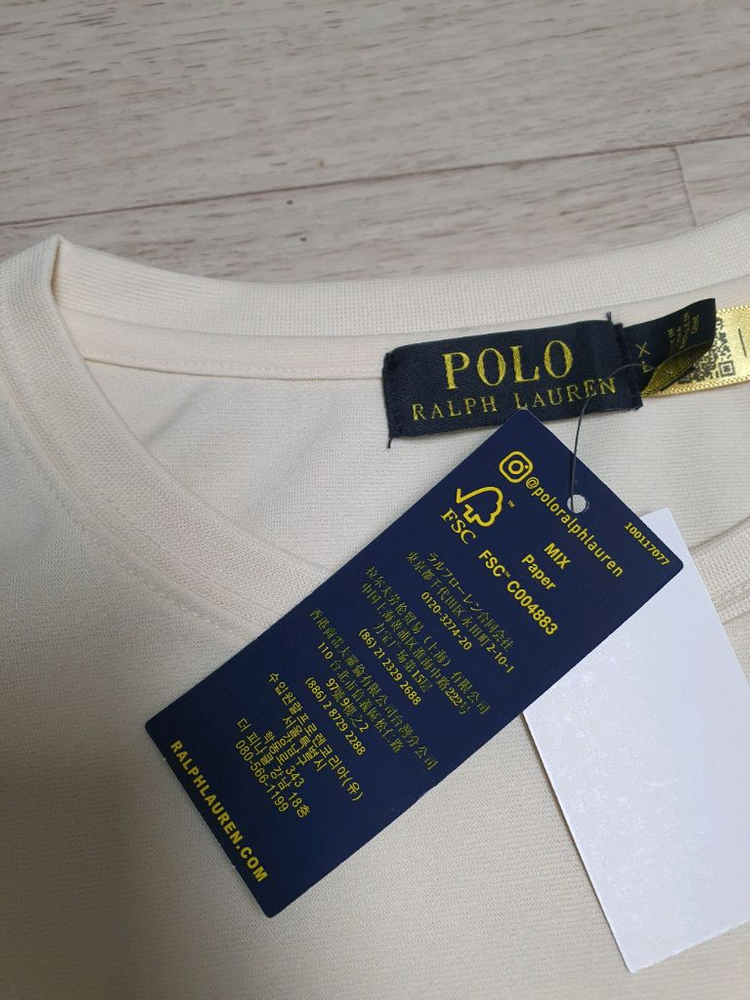 105 폴로 랄프로렌 맨투맨 라운드 티셔츠 기능성소재 남XL 새상품 이미지