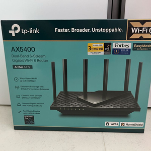 (미사용)티피링크 Archer AX72 공유기 판매합니다.