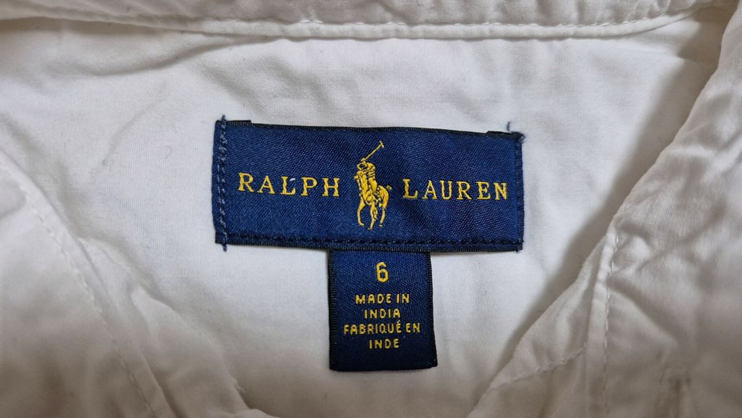 폴로 랄프로렌 화이트 셔츠 6y (120사이즈 정도) 이미지