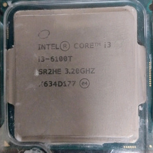 인텔 i3-6100T 저전력 CPU 이미지