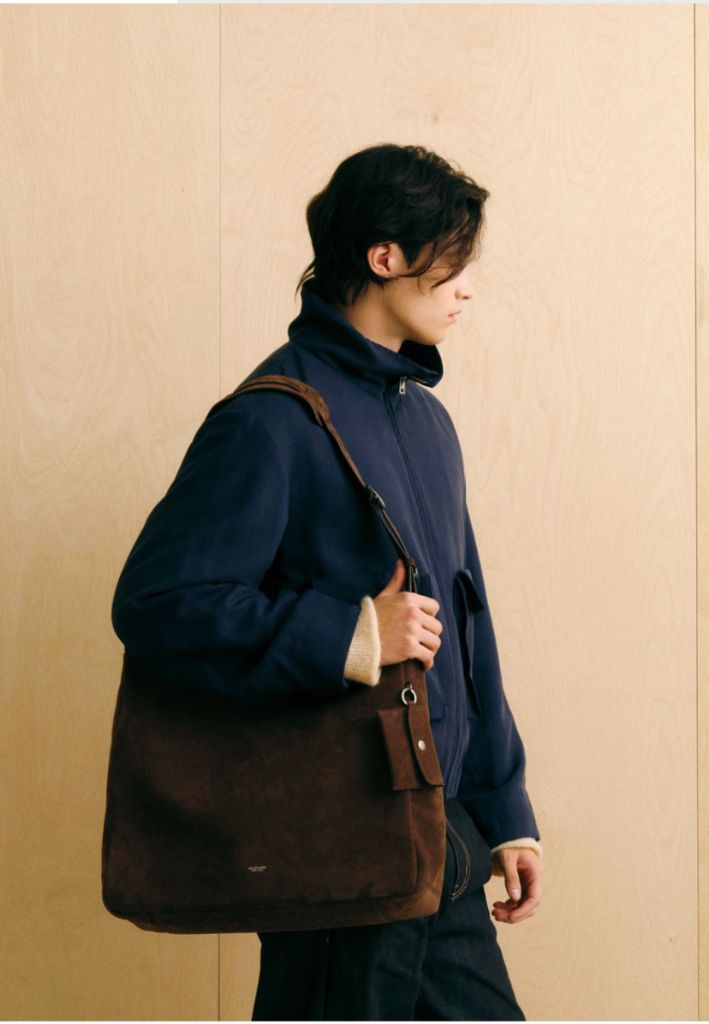 새상품) 질스튜어트뉴욕 이탈리아 천연 스웨이드 가죽 숄더백, 크로스백+카드 지갑+벨트--6