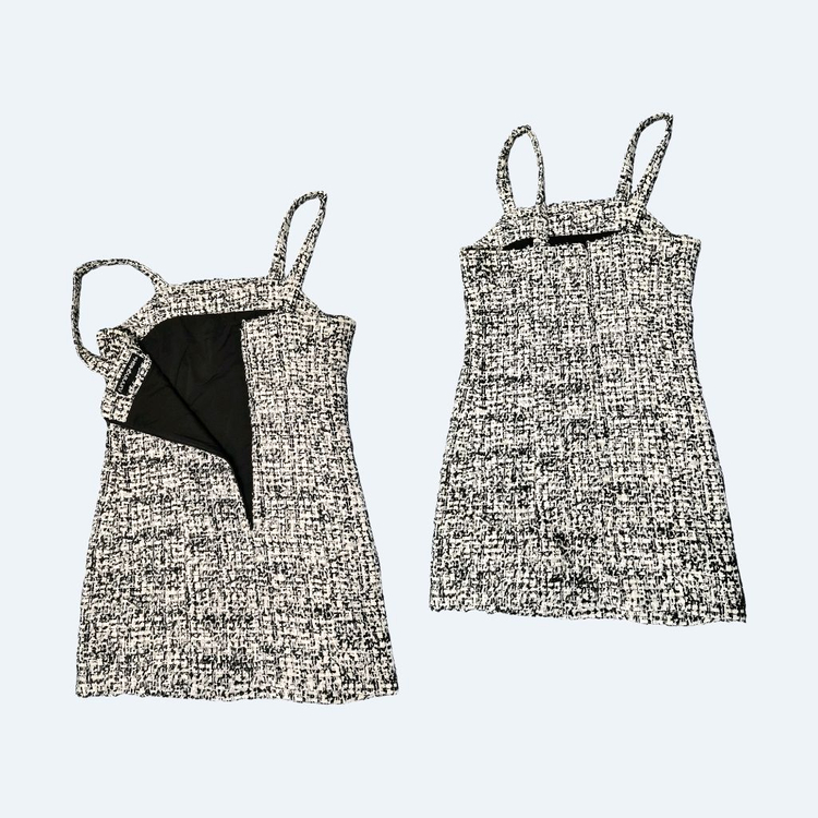 러닝하이 트위드 자켓 + 원피스 셋업 M--5