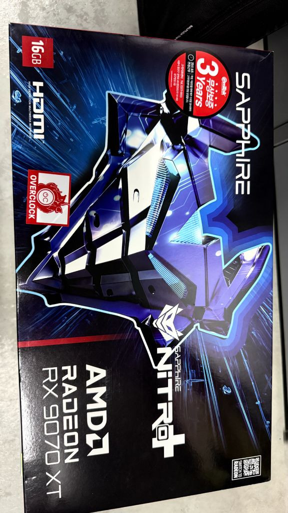 사파이어 니트로 라데온 RX 9070XT 이미지