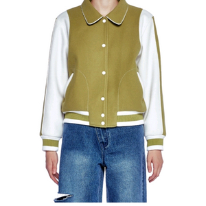 OIOI 바시티 자켓 라이트그린 F