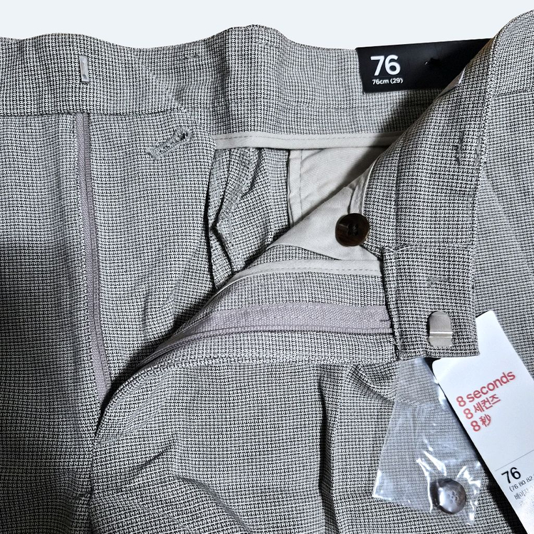 에잇세컨즈 체크 블레이저 M & 와이드 슬랙스 76 셋업--7