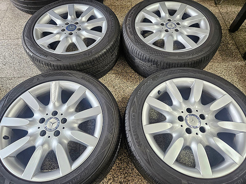 벤츠 W221 S500 정품 18인치 휠타이어 셋트--1