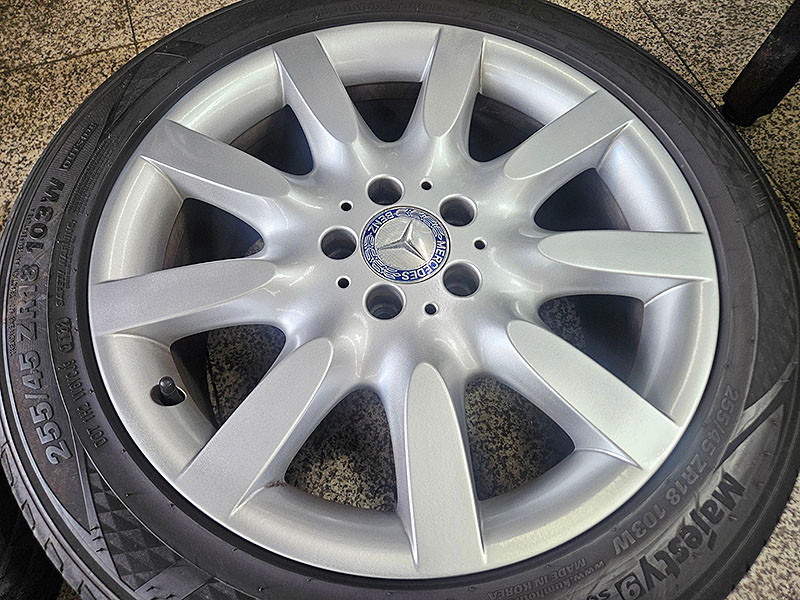 벤츠 W221 S500 정품 18인치 휠타이어 셋트--4