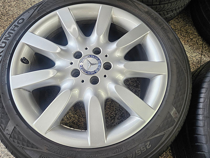 벤츠 W221 S500 정품 18인치 휠타이어 셋트--2