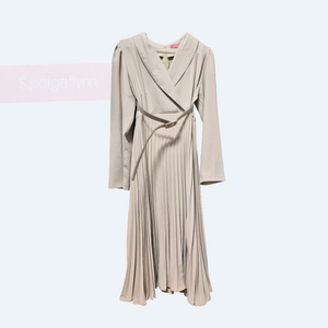 페이지플린 플리츠 베이지 롱 원피스 F