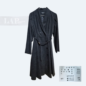 LAP 벨티드 블랙 롱 원피스 M