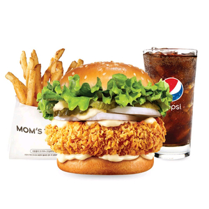 맘스터치 싸이버거 세트 7000원