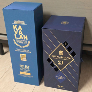 카발란, 로얄 살루트 양주 박스/공병