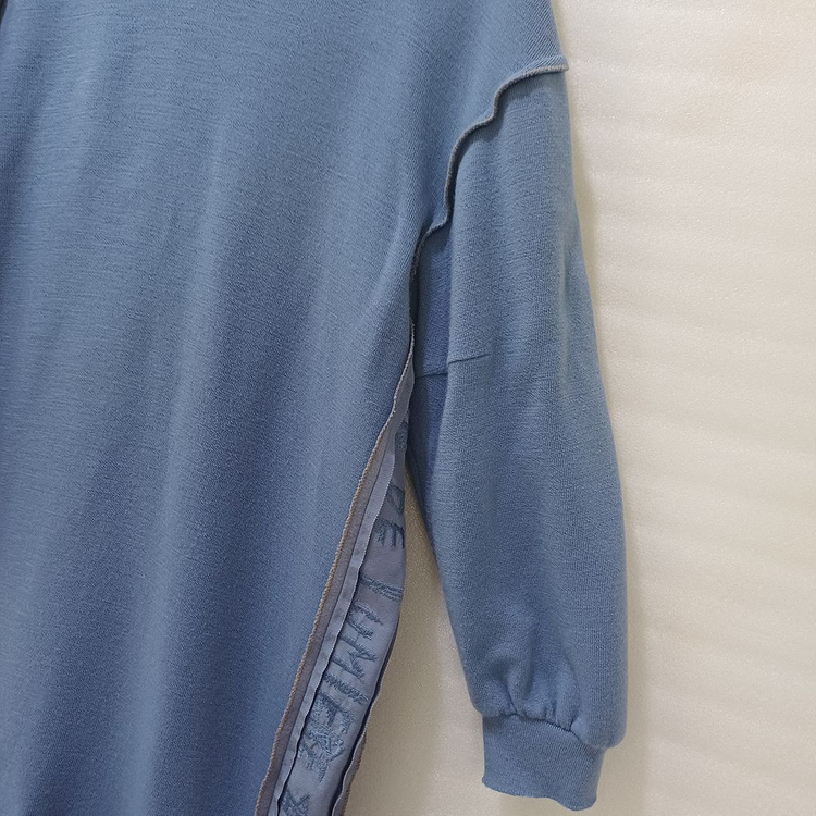 한섬 랑방 울 롱 니트 후드 레이스 원피스 여성 M 거의새것 사랑봉봉--8