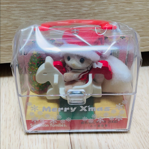 실바니안 올드 레어 2000년 한정 산타 아기 캐리어 미개봉 새상품