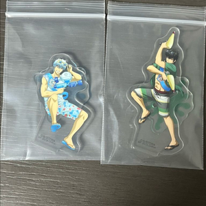 은혼 사카타 긴토키&히지카타 토시로 이치방쿠지 여름 물총놀이 아크릴 스탠드 일괄 이미지